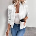 thumbnail image 1 of DAFPZW Bomber Jacket for Women Metallic Cropped Zip Up Jacket Casual Sparkly Party Cute Light Jackets Plus Size Coats, 1 of 9
