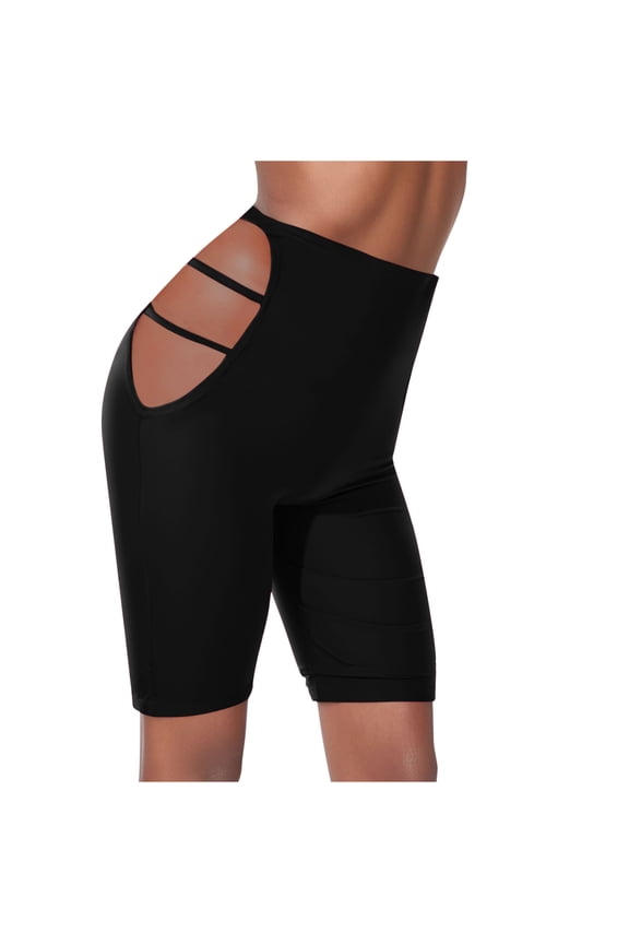 Compression Shorts for Women Faja Short Plus Size Swim Shorts High Waist Swim Bottoms Butt Lifter Boyshorts