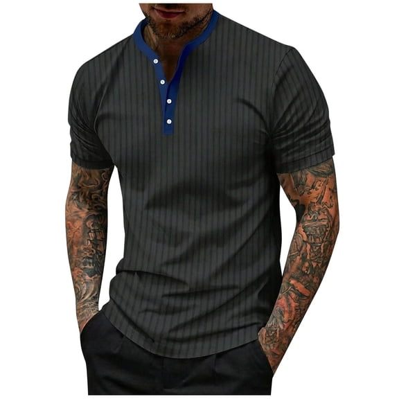 DAFPZW Golf Shirts for Men Short Sleeve Soft Athletic Undershirts Fitted Basic Sport Tees Casual Slim Fit Fashion Shirt