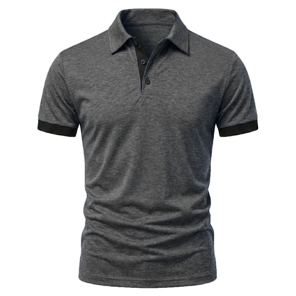 DAFPZW Golf Shirts for Men Summer Short Sleeve Casual Basic Undershirts Soft Fashion Work T-shirt Athletic Slim Fit Tees