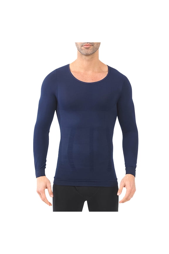 Gynecomastia Compression Shirts for Men Long Sleeve Slimming Body Shaper Belly Control Shapewear Undershirt