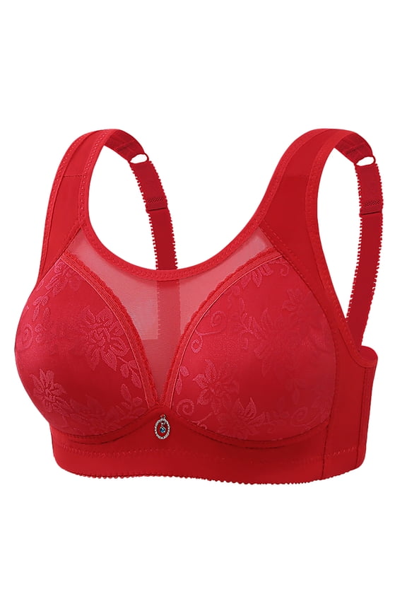 High Impact Sports Bras for Women Plus Size Bralette No Padded Wirefree Workout Bra Bounce Control Brassiere Underwear