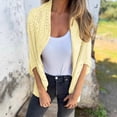 thumbnail image 1 of DAFPZW Lightweight Summer Cardigan for Women Short Sleeve V Neck Crochet Kimonos Open Front Hollow Out Boho Cover Ups, 1 of 8