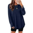 thumbnail image 1 of DAFPZW Long Sleeve T-Shirts for Women Loose Fit Soft Knit Thermal Tops Tunic Tops Early Fall Spring Trends Outfits, 1 of 8