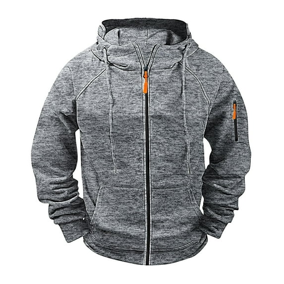 DAFPZW Men's Hooded Sweatshirt with Pocket Quarter Zip Long Sleeve Drawstring Pullover Shirts Outdoor Adventures Blouse