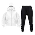 thumbnail image 2 of Men's 3-Piece Tracksuit Set - Winter Casual Hoodie & Sweatpants Outfit Lightweight Sweatsuits 2 of 10