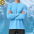 thumbnail image 1 of DAFPZW Men's UPF 50+ Sun Protection UV SPF Shirts Long Sleeve Lightweight Quick Dry Swim T-Shirts Rash Guard, 1 of 7
