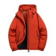 thumbnail image 1 of DAFPZW Men's Waterproof Puffer Jackets Hooded Warm Thicken Winter Down Coat Outdoor Hiking Windbreaker Outwear with Pockets, 1 of 2