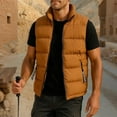 thumbnail image 1 of DAFPZW Men's Winter Down Puffer Vest Padded Warm Sleeveless Waistcoat Jacket Coats with Zipper Pockets, 1 of 8