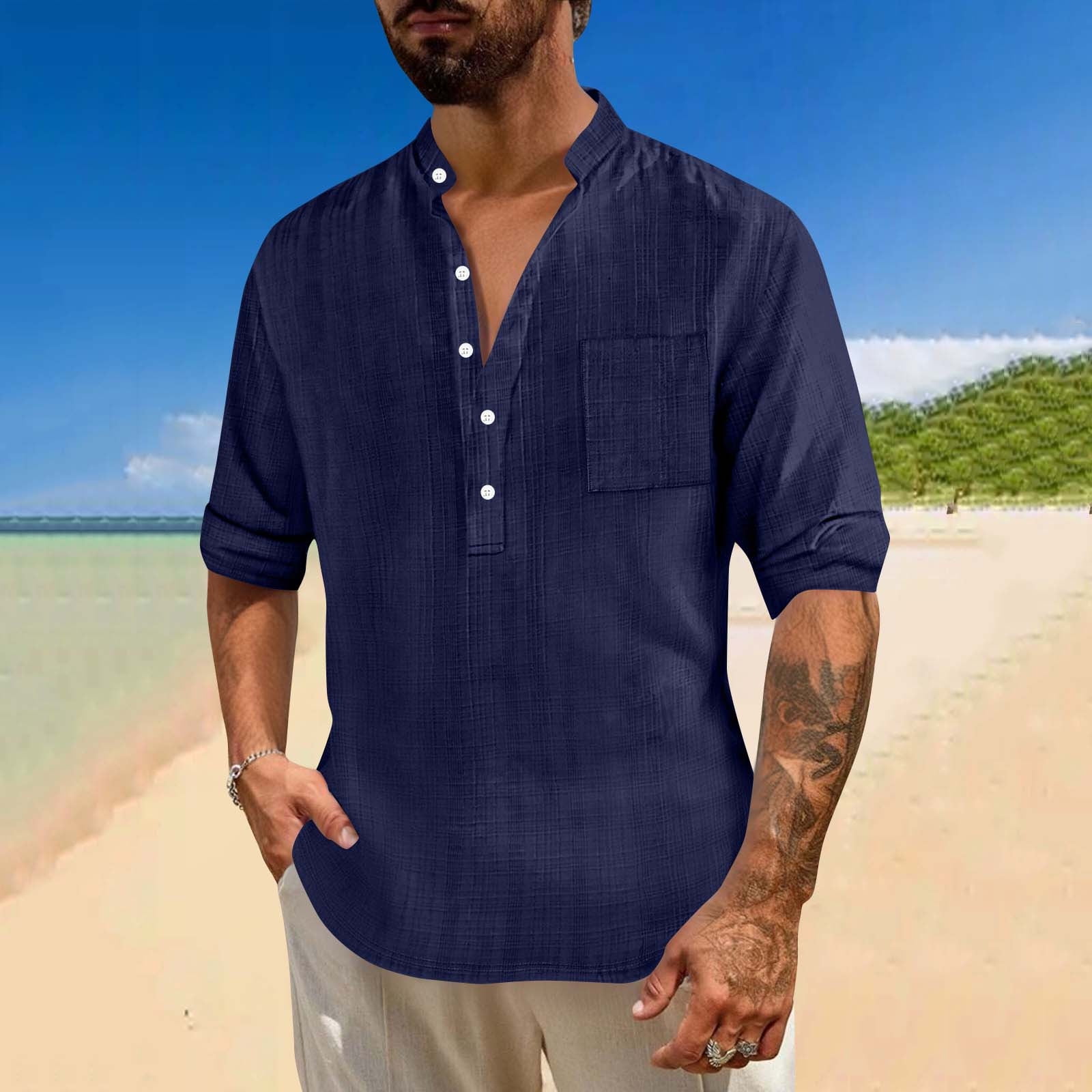 Beach Day Short Sleeve Collared Shirt