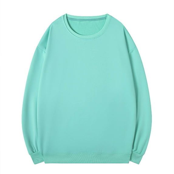 DAFPZW Mens Crew Neck Sweatshirts Lightweight Athletic Pullover Tees Long Sleeve Basic Tops Comfy Casual