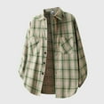 thumbnail image 1 of DAFPZW Mens Plaid Shirt Button Down Long Sleeve Lapel Collar Vintage Checkered Shirts Loose Fit Sweatshirts Big and Tall Cardigan, 1 of 4