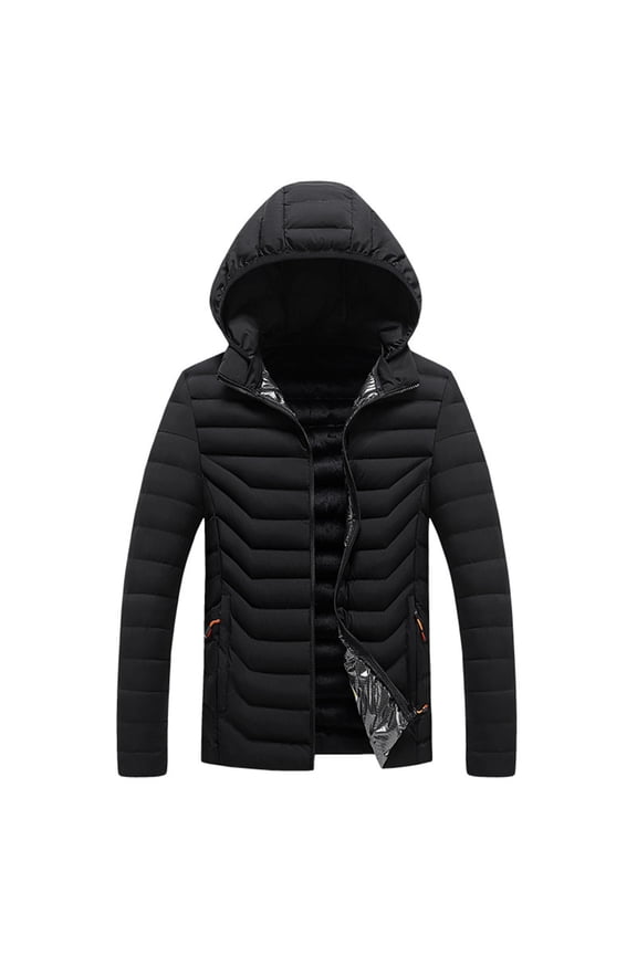 Puffer Jacket for Men Bubble Puff Quilted Packable Outerwear Big and Tall Water Resistant Winter Coat