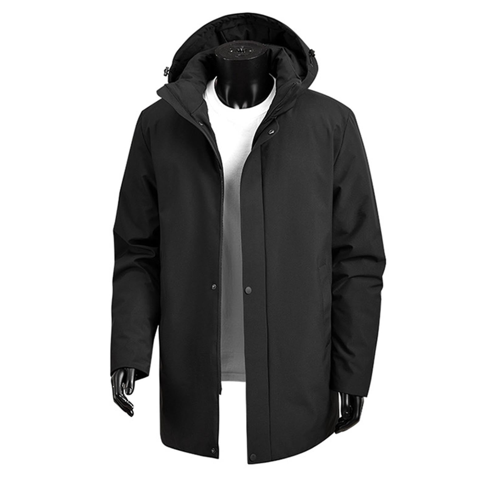DAFPZW Rain Jacket For Men Fashion Lightweight Waterproof Coats With dafpzw-rain-jacket-for-men-fashion-lightweight-waterproof-coats-with