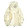 thumbnail image 1 of DAFPZW Rain Jacket for Women Waterproof Long Sleeve Raincoat Hooded Breathable Outdoor Jackets with Drawstring Pockets, 1 of 6