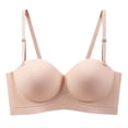 thumbnail image 1 of DAFPZW Strapless Push Up Seamless Multiway Bra Wireless Low Cut Convertible Bra Smoothing Unpadded Support Bras, 1 of 2