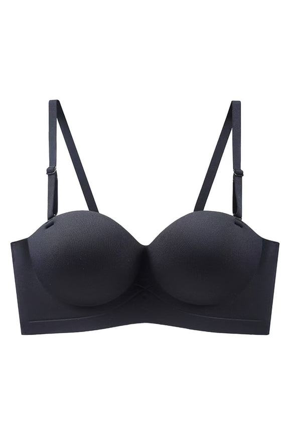 Strapless Push Up Seamless Multiway Bra Wireless Low Cut Convertible Bra Smoothing Unpadded Support Bras