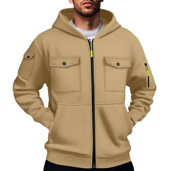 DAFPZW Tactical Hoodies for Men Quater Full Zip Pullover Sweatshirt Casual Workout Hoodie with Pockets