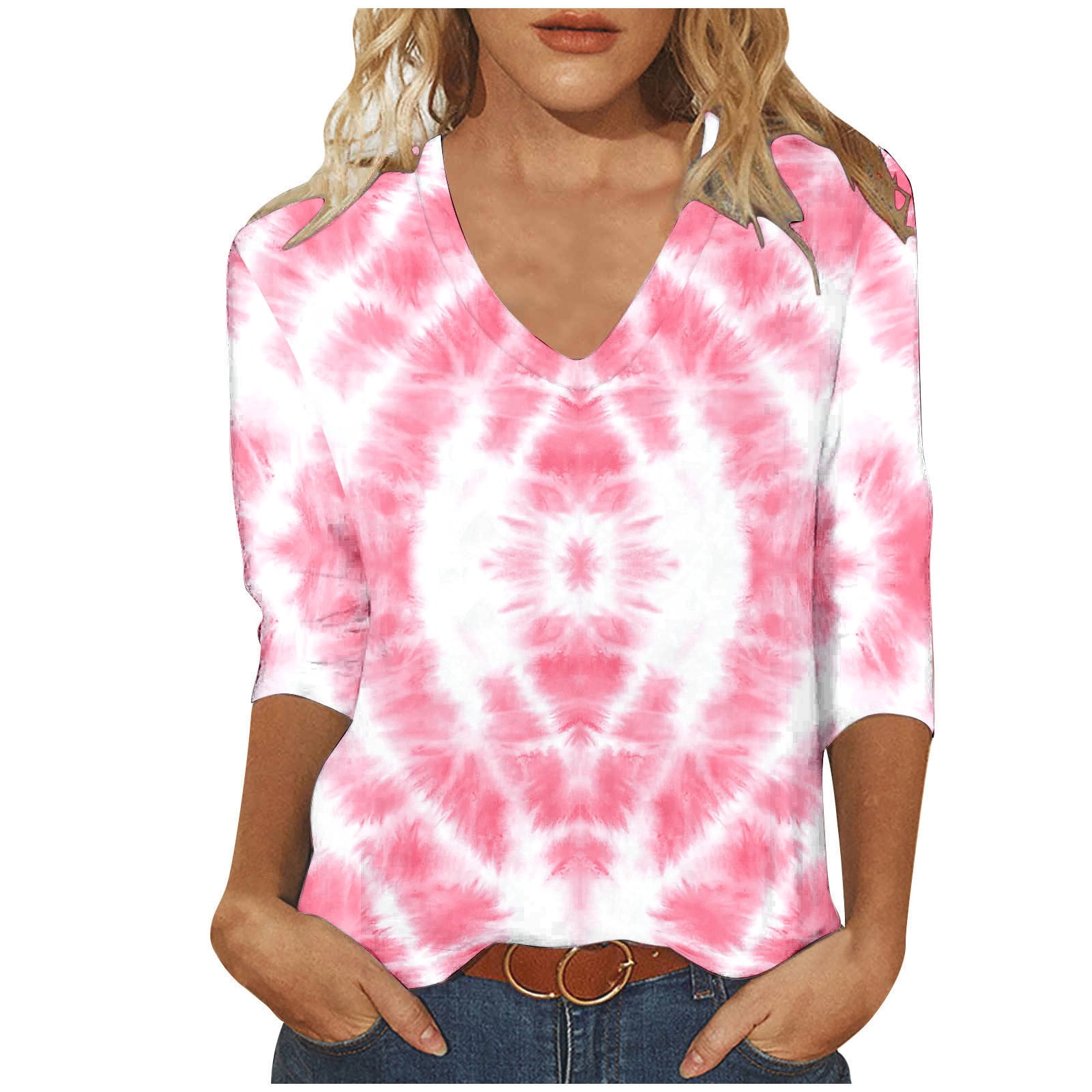 Take A Look About Plus Size V Neck Graphic Tees