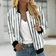 thumbnail image 1 of DAFPZW Women's Bomber Jacket Casual Coat Zip Up Outerwear Windbreaker with Pockets, 1 of 5