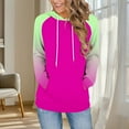 thumbnail image 1 of DAFPZW Women's Gradient Sweatshirt Hoodies,Trendy Casual Long Sleeve Pullovers Loose 2025 Fall Hooded Tunic Tops, 1 of 6