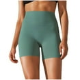 thumbnail image 1 of DAFPZW Women's No Front Seam High Waist Biker Shorts Squat Proof Yoga Workout Gym Bike Shorts Fitness Athletic Shorts, 1 of 5