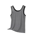 thumbnail image 1 of DAFPZW Women's Striped Tank Tops Crewneck Sleeveless Casual Summer Shirts Crew Neck Slim Fit Basic Tees Daily Wear, 1 of 5