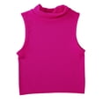 thumbnail image 1 of DAFPZW Women's Turtleneck Ribbed Tank Top Sleeveless Fitted Stretchy Camisole Summer Going Out Crop Tops Workout Tees, 1 of 6
