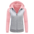 thumbnail image 1 of DAFPZW Women's Winter Fleece Hoodies Heavyweight Warm Thick Full Zip Up Sweatshirt Outerwear, 1 of 7