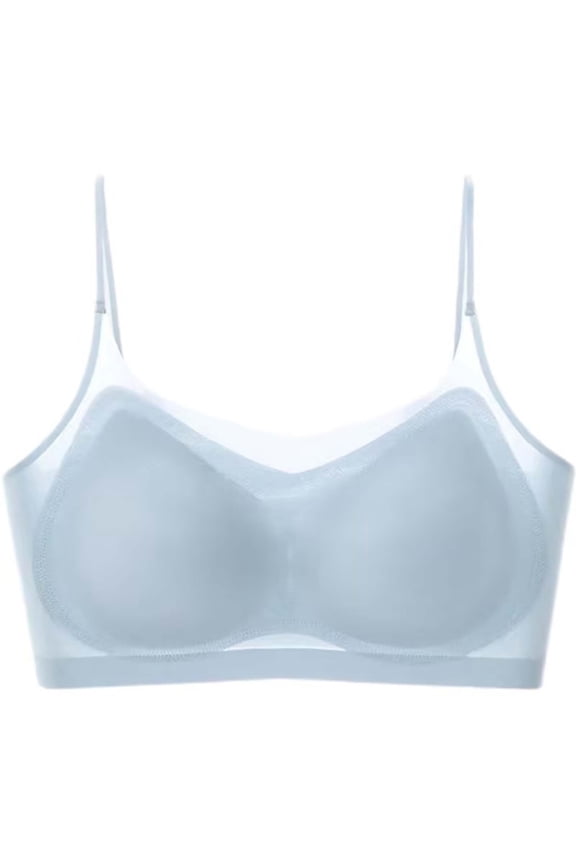 Women's Wireless Spaghetti Straps No Underwire Bra Removable Pads Stretch Comfy Bralettes Seamless Lift Breathable Bra