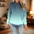 thumbnail image 1 of DAFPZW Womens Casual Hoodies Crew Neck Long Sleeve Sweatshirts with Pocket Lightweight Pullover Tops, 1 of 5