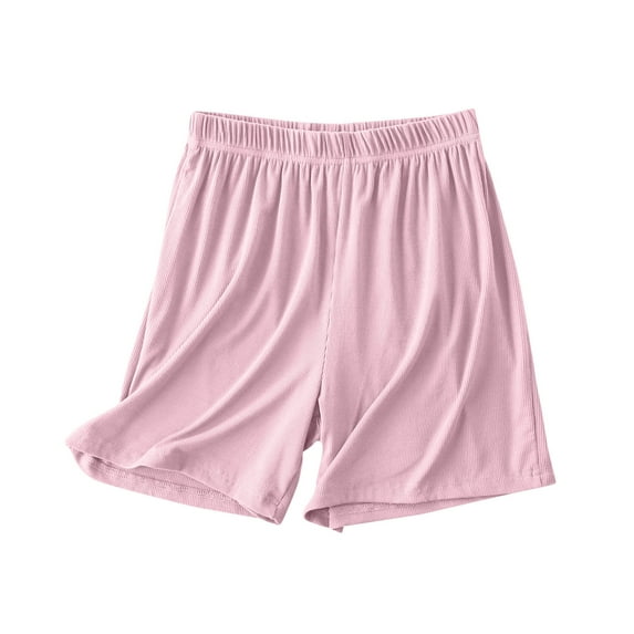 DAFPZW Womens Pajama Shorts Ice Silk Soft Sleepwear Bottoms Lightweight Elastic Waist Loungewear Comfortable and Breathable