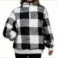 thumbnail image 1 of DAFPZW Womens Sherpa Sweatshirt Soft Quarter Zip Pullover 2025 Fall Winter Long Sleeve Fleece Sweaters with Pockets, 1 of 5