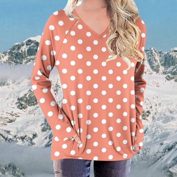 DAFPZW Womens Tops Raglan Long Sleeve Shirts 2025 V Neck Fall Blouses Dressy Casual Loose Soft Work Tunic Tshirt with Pocket