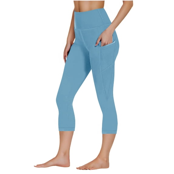 DAFPZW Workout Leggings for Women High Waisted Athletic Capris Joggers with Pockets Running Sports Wear Pants
