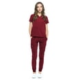 thumbnail image 1 of DAGACCI Medical Uniform V-Neck 4-Way Stretch Jogger Scrub Set, Unisex, XL, 1 of 5