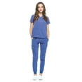 thumbnail image 1 of DAGACCI Medical Uniform V-Neck 4-Way Stretch Jogger Scrub Set, Unisex, XL, 1 of 5