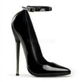 thumbnail image 1 of DAGGER-12, 6 1/4" Solid Brass Heel Ankle Strap Plain Pump Shoes, 1 of 2