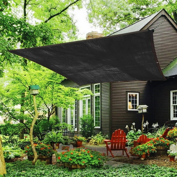 DAILIHIVE Black Shade Cloth,Sun Shade Sail,Garden Swimming Pool AntiUV Shade Cloth,Garden Sunblock Shade Cloth Shading Antifreezing for Plants Cover,Greenhouse,Barns Kennel,Patio,Plants