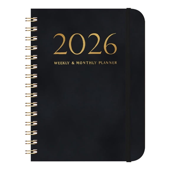 DAILIHIVE Digital Notebook,2025 Schedule Book A5 Plan Book Coil Book Leather Strap Notebook Self-discipline Card Printing Book,Self-Discipline Tool,6 x 8.46 in,Hardcover