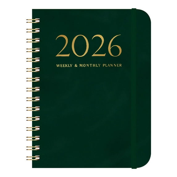 DAILIHIVE Digital Notebook,2025 Schedule Book A5 Plan Book Coil Book Leather Strap Notebook Self-discipline Card Printing Book,Self-Discipline Tool,6 x 8.46 in,Hardcover