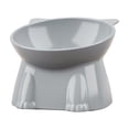 thumbnail image 1 of DAILIHIVE Elevated Cat Food and Water Bowl Set, Wide Shallow Dish with Neck Support, Non-Skid Base Large Capacity Feeder for Cats, Whisker-Friendly Raised Bowl for Comfortable Eating, Black Pet Gift, 1 of 6