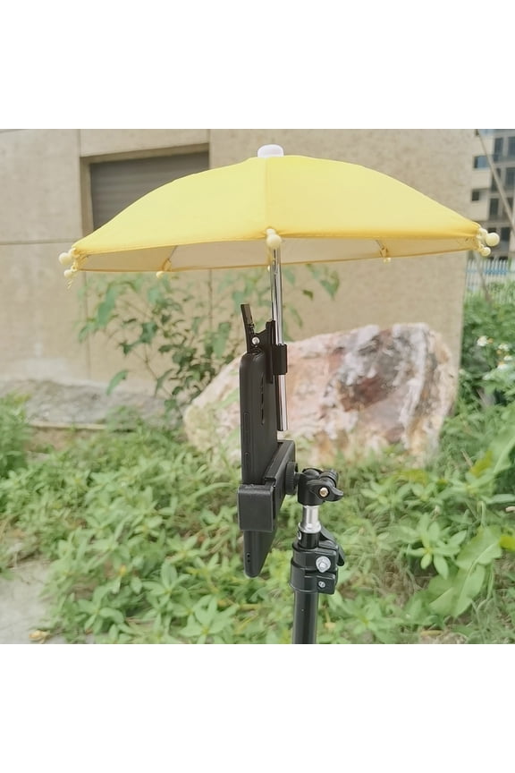 Mini Umbrella,Mobile Phone Clip Umbrella,Mobile Phone Sun Protection And Reflective Small Umbrella,Phone Shade Cover,Outdoor Mobile Phone Rain And Sunshade