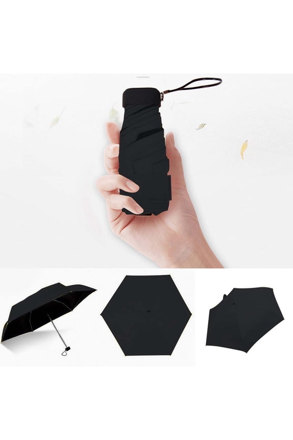 Umbrellas for Rain,Compact Umbrella,Flat Lightweight Umbrella Parasol Folding Umbrella,Travel Mini Umbrella for Purse With Case Small Compact UV Sun Protection,for Women Kids and Men