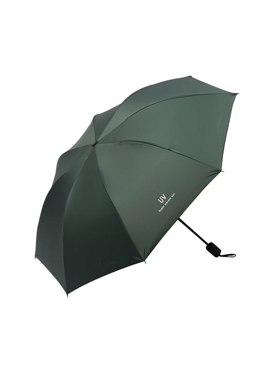 DAILIHIVE Uv Umbrellas for Sun Protection,Three Fold Eight Umbrella With Glue For Sun Protection,Small Strong but Light Portable and Automatic Folding Rain Umbrella,Durable high-quality Grip