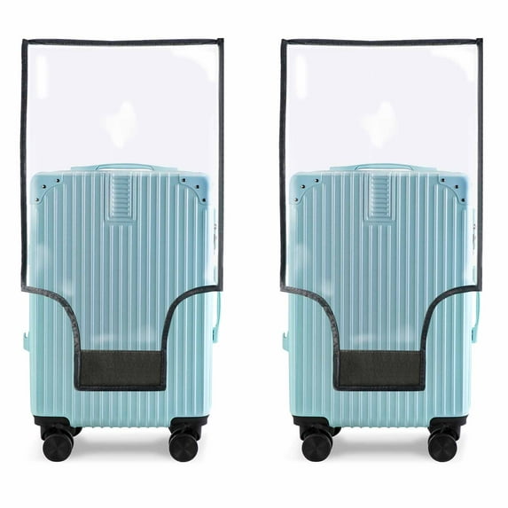 DAILISHA 2 Pack Luggage Covers for Suitcase,Suitcase Covers,Clear Pvc Luggage Protectors,Ransparent Travel Suitcase Wrap,Protective Cover Case for 20 24 28'' Wheeled Luggage