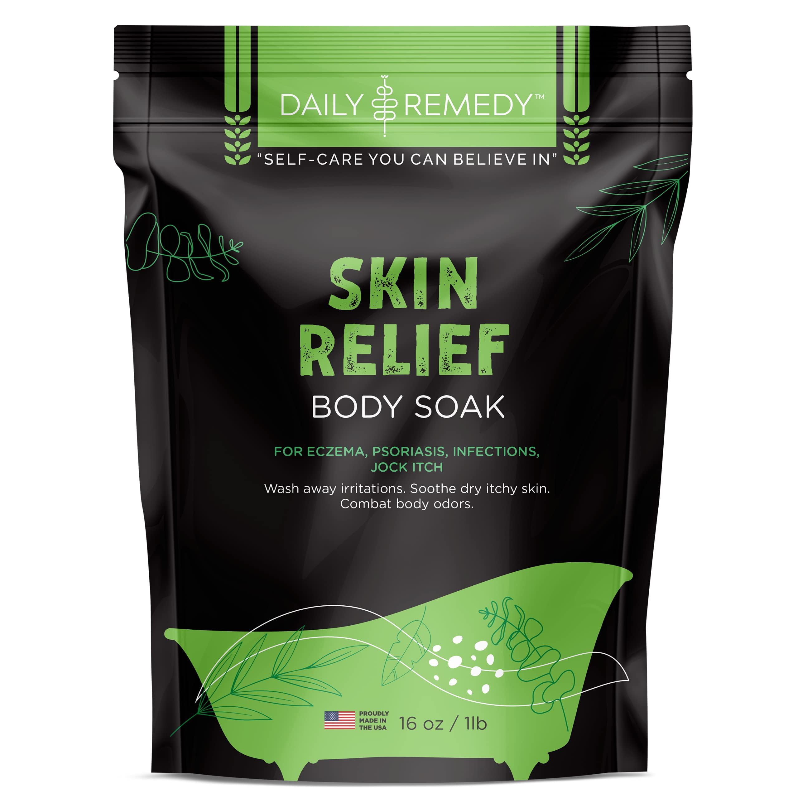 DAILY REMEDY Skin Relief Body Soak for Psoriasis/Eczema Relief, Dry