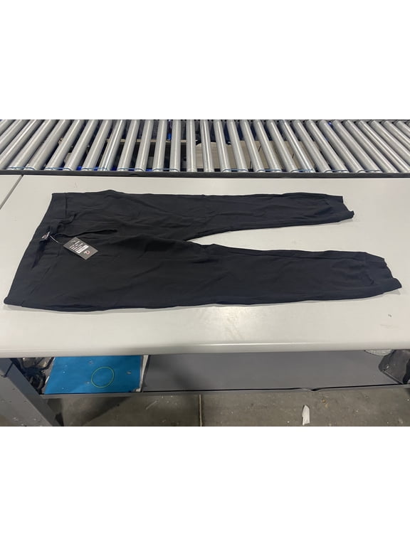 MEN'S FRENCH TERRY CASUAL JOGGER SWEATPANTS - SIZE: 2XL - BLACK