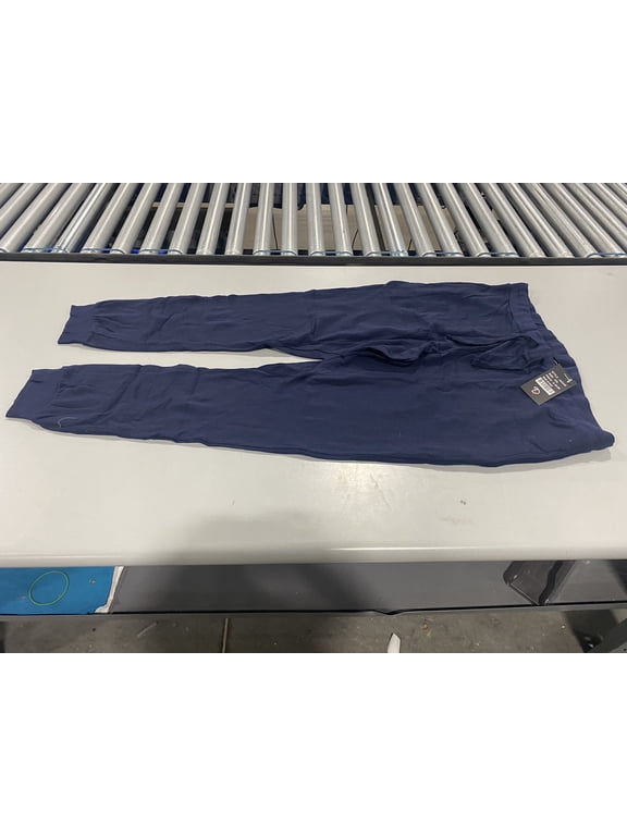 MEN'S FRENCH TERRY CASUAL JOGGER SWEATPANTS - SIZE: MEN XXL - NAVY