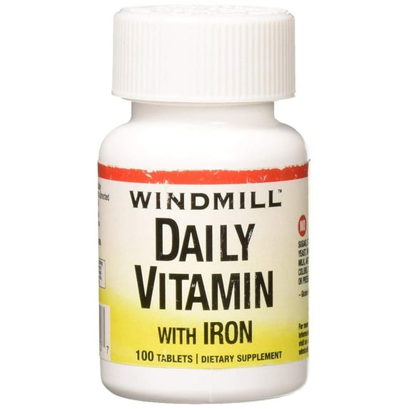 DAILY VITAMIN TB W/IRON WMILL Size: 100